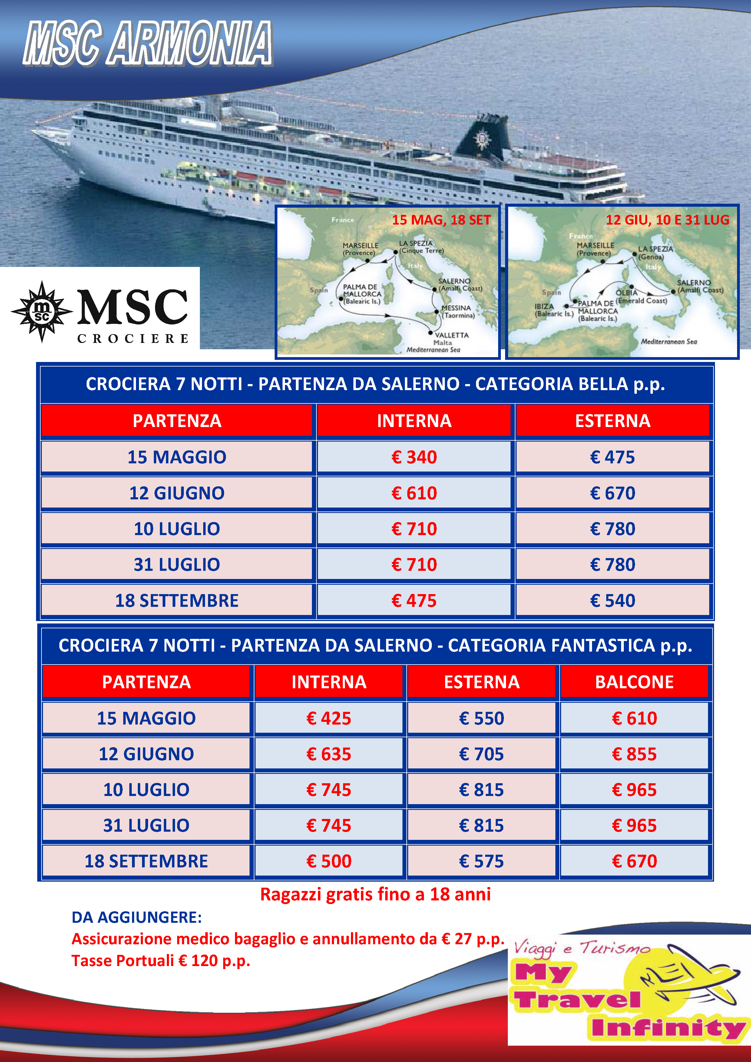 Crociera Msc Armonia 15 Maggio 340 Euro